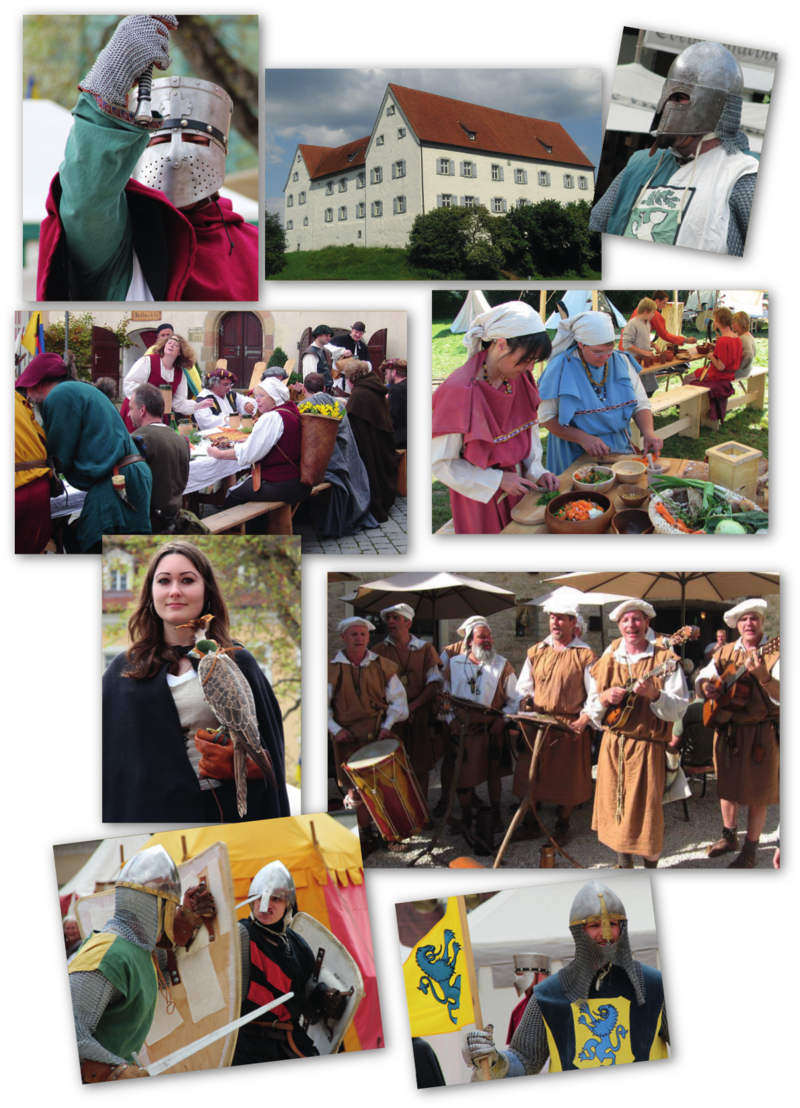 Collage aus Bildern des Schlossfestes 2012